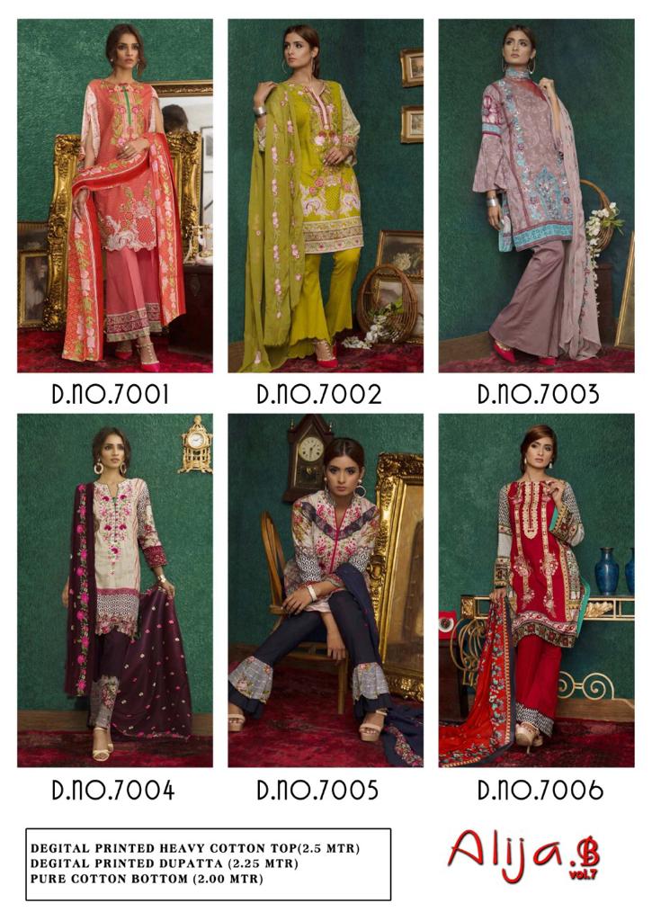 Keval Alija B 7 Latest fancy Casual Wear Karachi Cotton Printed  Dress Material Collection